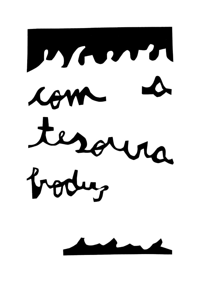 escrever com a tesoura produz restos fundo